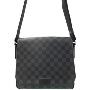 Louis Vuitton Damier Graphite Black District Shoulder Bag